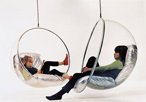 Bubble Chair (1968) - siège suspendu - Adelta