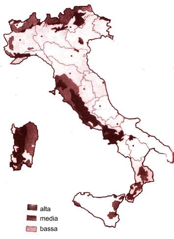 radon in italia