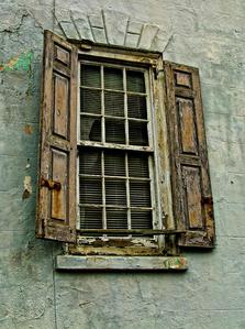 wooden window