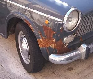 rouille carrosserie rayée