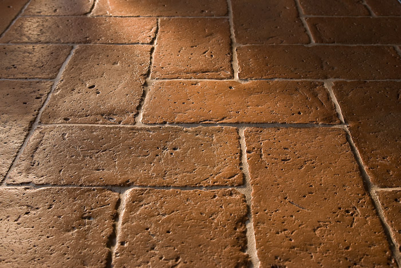 carreaux en terre cuite naturelle