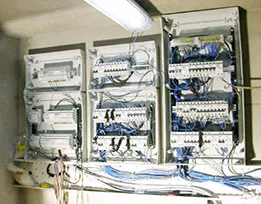 installation du panneau électrique