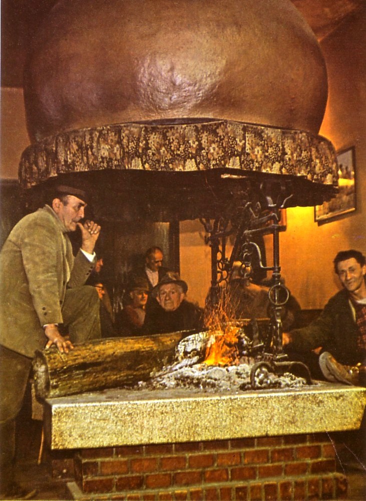 traditional Friulian fireplace
