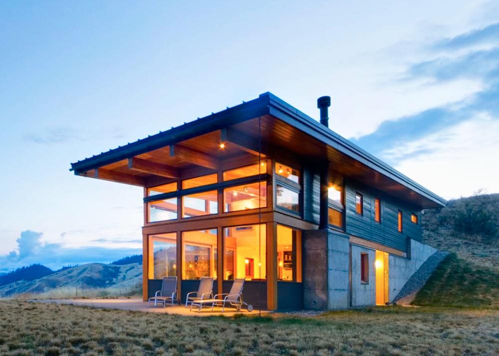 passive solar heating house