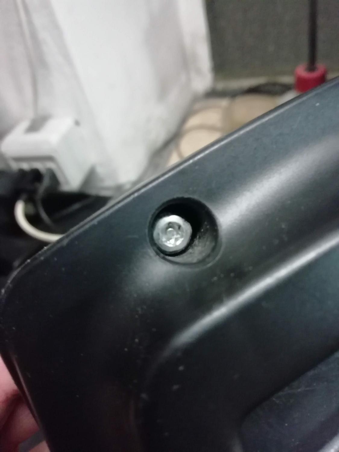 Torx security screws on the convector heater